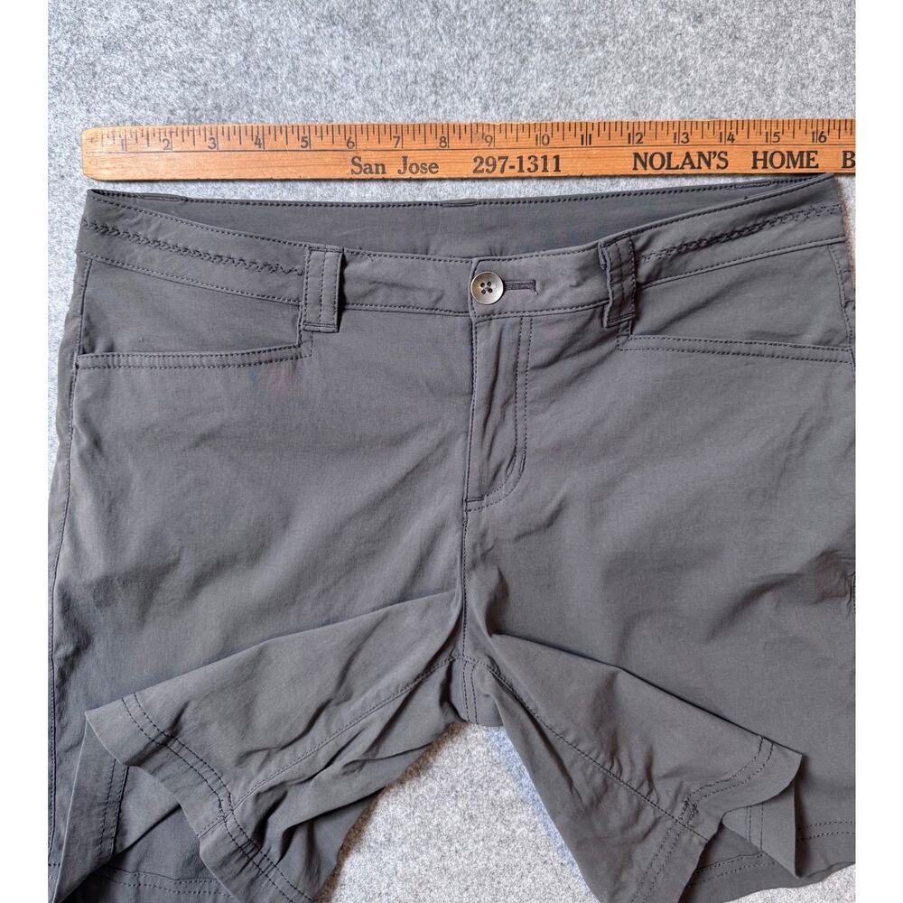 Eddie Bauer Womens 6 Gray Hiking Shorts Stretch Nylon Outdoor Trail - Picture 9 of 11